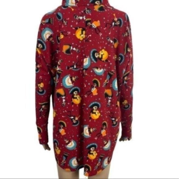 Lularoe Day Of The Dead Amber Hoodie tunic top size XL - Picture 6 of 13
